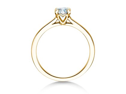 Verlobungsring Romance in 9K Gelbgold mit Labordiamant 0,50ct E/VS