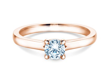 Verlobungsring Romance in 14K Roségold mit Diamant 0,50ct H/SI