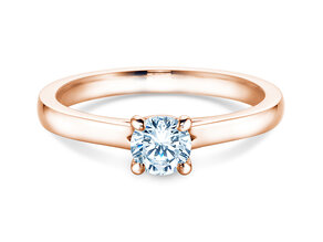 Verlobungsring Romance in 14K Roségold mit Diamant 0,50ct H/SI