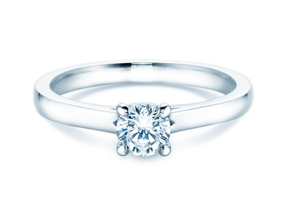 Verlobungsring Romance in 9K Weißgold mit Labordiamant 0,50ct E/VS