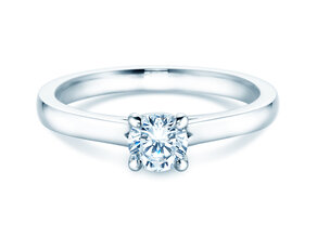 Verlobungsring Romance in 9K Weißgold mit Labordiamant 0,50ct E/VS