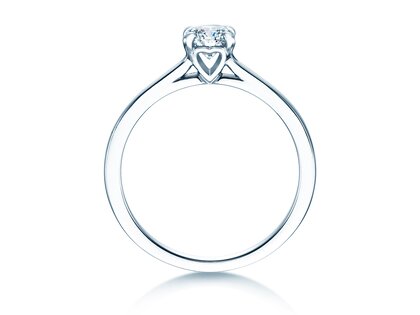 Verlobungsring Romance in 9K Weißgold mit Labordiamant 0,50ct E/VS