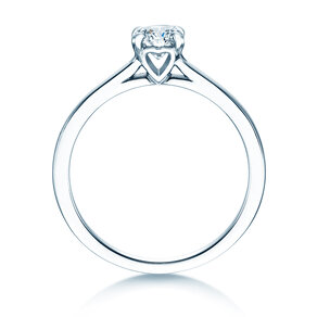Verlobungsring Romance in 9K Weißgold mit Labordiamant 0,50ct E/VS