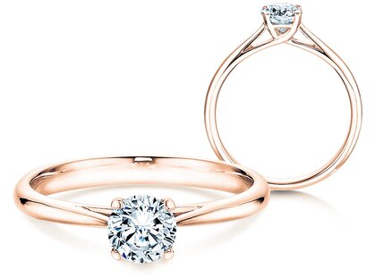 Verlobungsring Delight in 9K Roségold mit Diamant 0,50ct G/SI