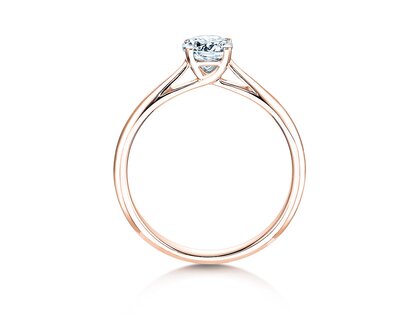 Verlobungsring Delight in 18K Roségold mit Labordiamant 0,50ct E/VS