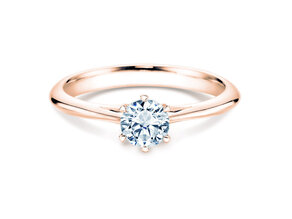 Verlobungsring Heaven 6 in 14K Roségold mit Labordiamant 0,50ct E/VS