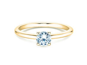 Verlobungsring Classic 4 in 14K Gelbgold mit Diamant 0,40ct G/SI