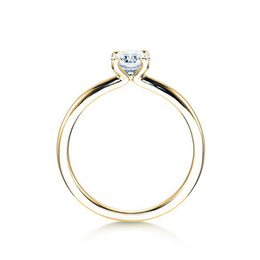 Verlobungsring Classic 4 in 9K Gelbgold mit Labordiamant 0,50ct E/VS