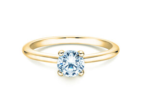 Verlobungsring Classic 4 in 18K Gelbgold mit Diamant 0,60ct H/SI