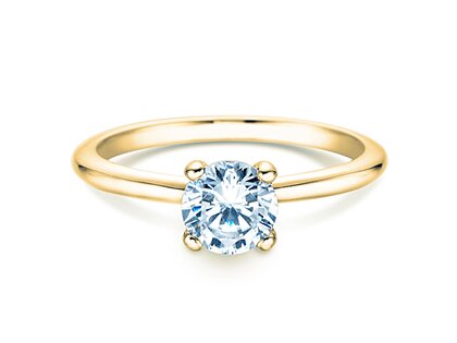 Verlobungsring Classic 4 in 9K Gelbgold mit Diamant 3,00ct D/IF