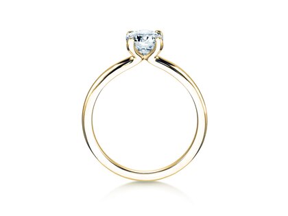 Verlobungsring Classic 4 in 9K Gelbgold mit Diamant 3,00ct D/IF