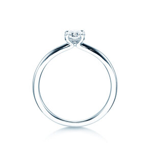 Verlobungsring Classic 4 in 14K Weißgold mit Diamant 0,40ct H/SI