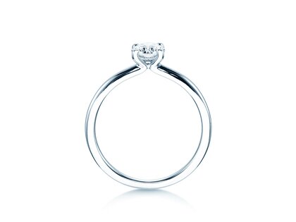 Verlobungsring Classic 4 in 14K Weißgold mit Labordiamant 0,50ct E/VS