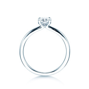 Verlobungsring Classic 4 in 14K Weißgold mit Labordiamant 0,50ct E/VS