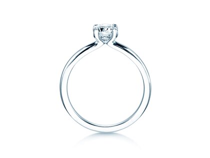 Verlobungsring Classic 4 in 18K Weißgold mit Diamant 0,60ct H/SI