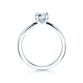 Verlobungsring Classic 4 in 18K Weißgold mit Diamant 0,60ct H/SI
