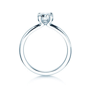 Verlobungsring Classic 4 in 9K Weißgold mit Labordiamant 1,00ct E/VS