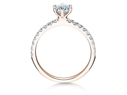 Verlobungsring Classic Pavé in Roségold