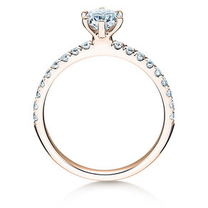 Verlobungsring Classic Pavé in Roségold