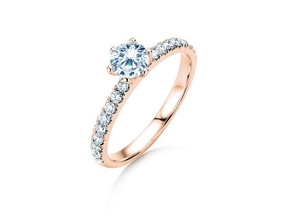 Verlobungsring Classic Pavé in Roségold