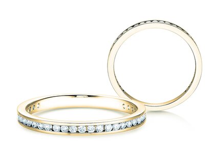 Verlobungsring Endless Love in 14K Gelbgold mit Diamanten 0,33ct G/SI