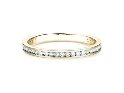 Verlobungsring Endless Love in 14K Gelbgold mit Diamanten 0,33ct G/SI