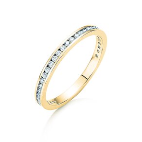 Verlobungsring Endless Love in 14K Gelbgold mit Diamanten 0,33ct G/SI