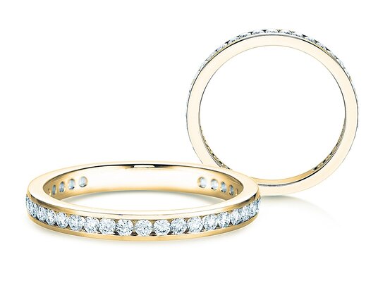 Verlobungsring Endless Love in 14K Gelbgold mit Diamanten 0,50ct G/SI