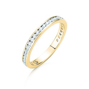 Verlobungsring Endless Love in 9K Gelbgold mit Diamanten 0,50ct G/SI