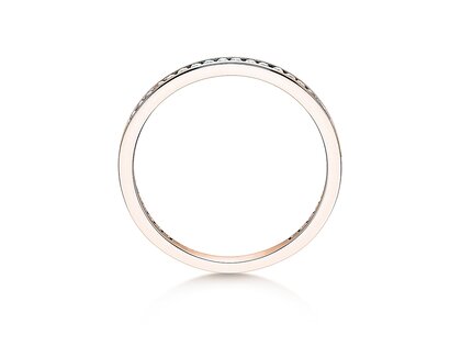 Verlobungsring Endless Love in 18K Roségold mit Diamanten 0,20ct G/SI