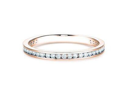 Verlobungsring Endless Love in 9K Roségold mit Diamanten 0,33ct G/SI