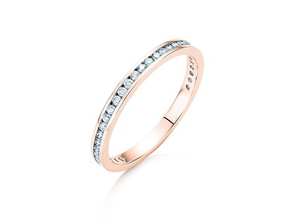 Verlobungsring Endless Love in 9K Roségold mit Diamanten 0,33ct G/SI
