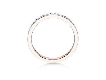 Verlobungsring Endless Love in 14K Roségold mit Diamanten 0,50ct G/SI