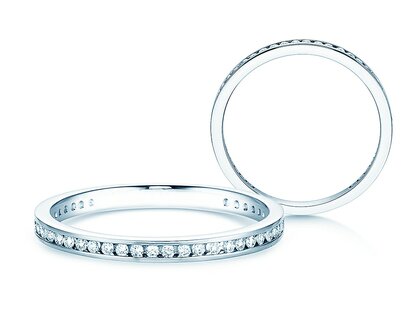 Verlobungsring Endless Love in 18K Weißgold mit Diamanten 0,20ct