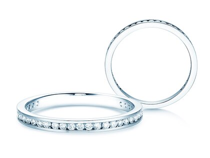 Verlobungsring Endless Love in 9K Weißgold mit Diamanten 0,33ct G/SI