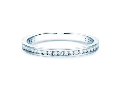 Verlobungsring Endless Love in 9K Weißgold mit Diamanten 0,33ct G/SI