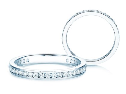 Verlobungsring Endless Love in 14K Weißgold mit Diamanten 0,50ct G/SI