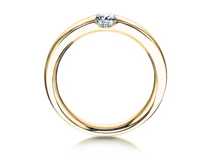 Verlobungsring Destiny in 14K Gelbgold mit Diamant 0,20ct H/SI