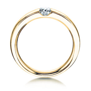 Verlobungsring Destiny in 14K Gelbgold mit Diamant 0,20ct H/SI