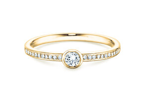Verlobungsring Eternal Pavé in 14K Gelbgold mit Diamanten 0,70ct G/SI