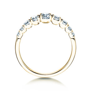 Verlobungsring 9 Diamonds in 14K Gelbgold mit Diamanten 0,43ct G/SI