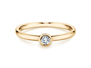 Verlobungsring Eternal in 14K Gelbgold mit Diamant 0,10ct H/SI