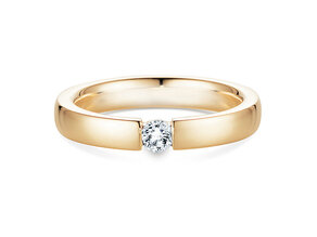 Verlobungsring Infinity in 14K Gelbgold mit Diamant 0,15ct H/SI