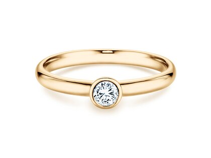Verlobungsring Eternal in 14K Gelbgold mit Diamant 0,20ct H/SI