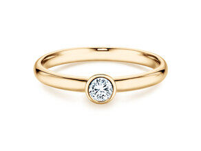 Verlobungsring Eternal in 14K Gelbgold mit Diamant 0,20ct H/SI