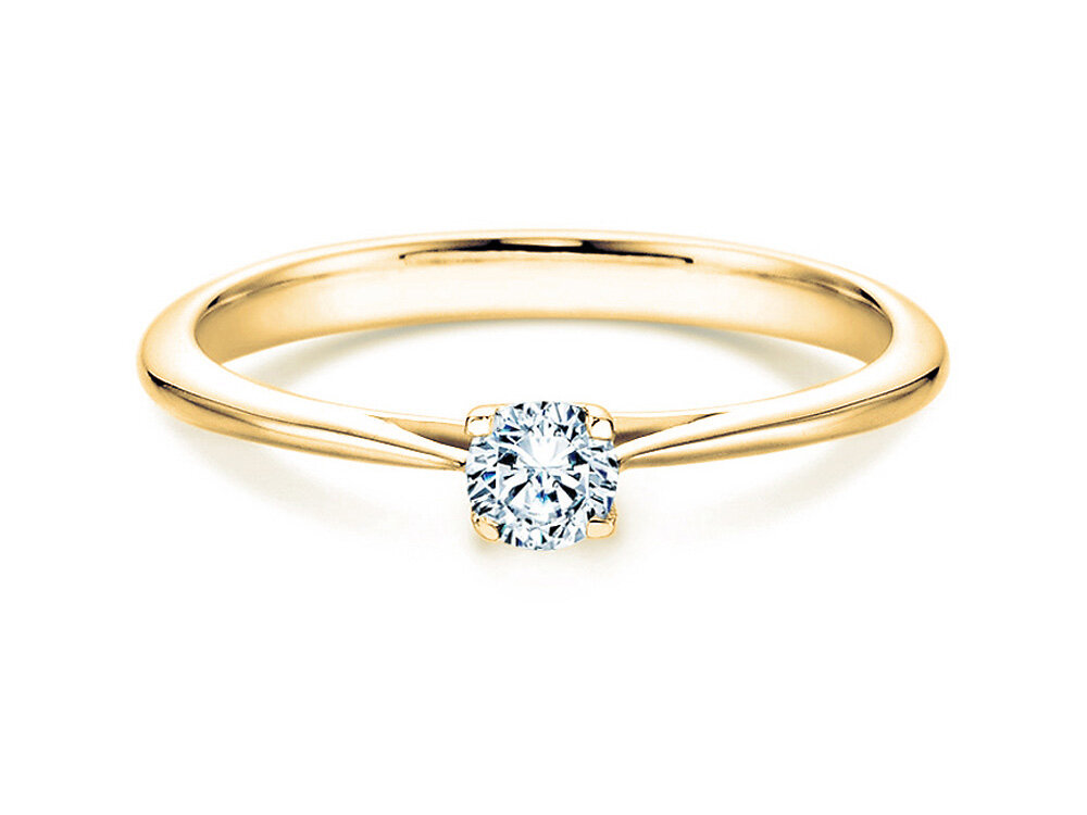 Verlobungsring Delight in 14K Gelbgold mit Labordiamant 0,25ct E/VS