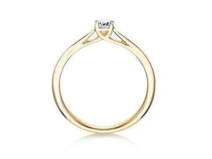 Verlobungsring Delight in 18K Gelbgold mit Labordiamant 0,25ct E/VS