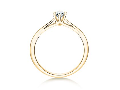Verlobungsring Heaven 6 in 14K Gelbgold mit Labordiamant 0,25ct E/VS