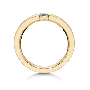 Verlobungsring Infinity in 14K Gelbgold mit Diamant 0,25ct G/SI