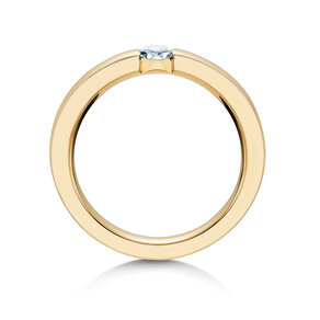 Verlobungsring Infinity in 18K Gelbgold mit Diamant 0,30ct H/SI